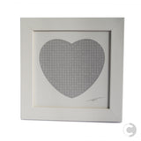 Framed Personalised Word Search Mini Print - Heart