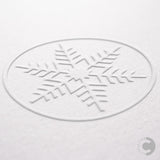 Hand embossed Christmas card - snowflake