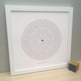 Personalised Maze Print