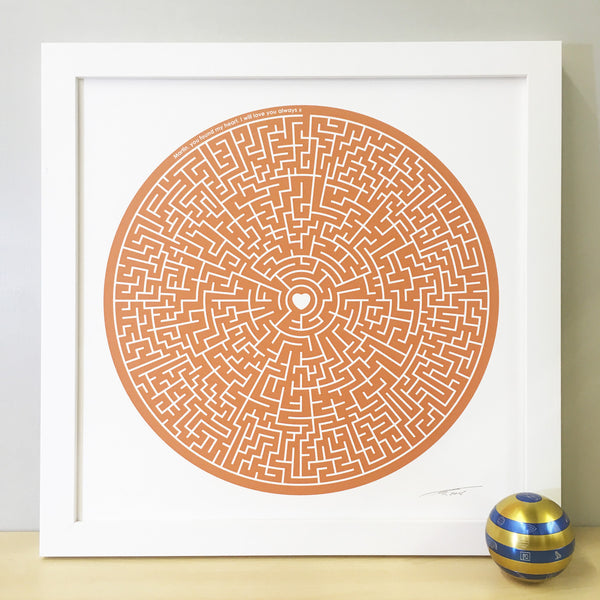 Personalised Maze Print