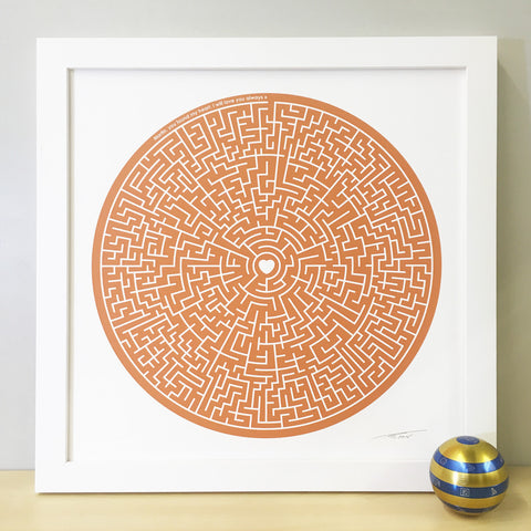 Personalised Maze Print