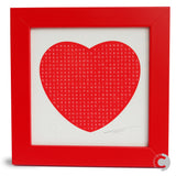 Framed Personalised Word Search Mini Print - Heart